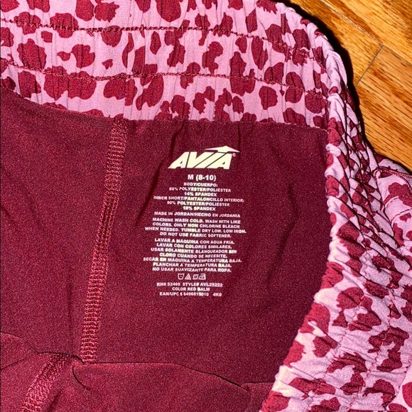 Pink Leopard Print Gym Shorts - Picture 2 of 3